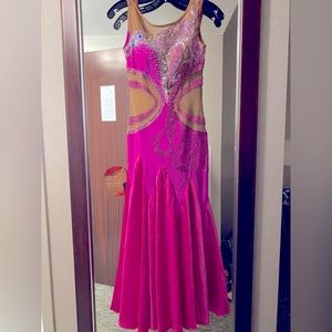 Hot Pink American Smooth Ballroom dress